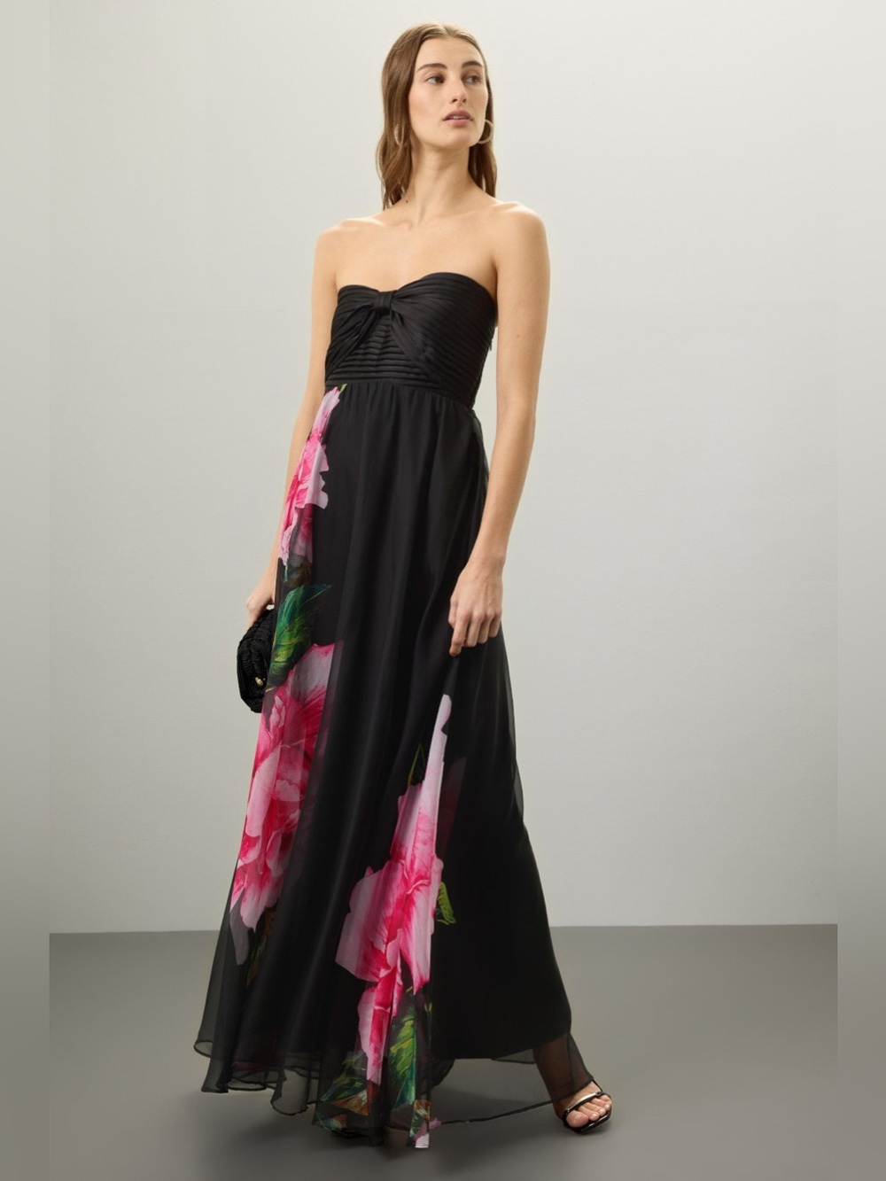 One33 Social Chiffon Strapless Gown